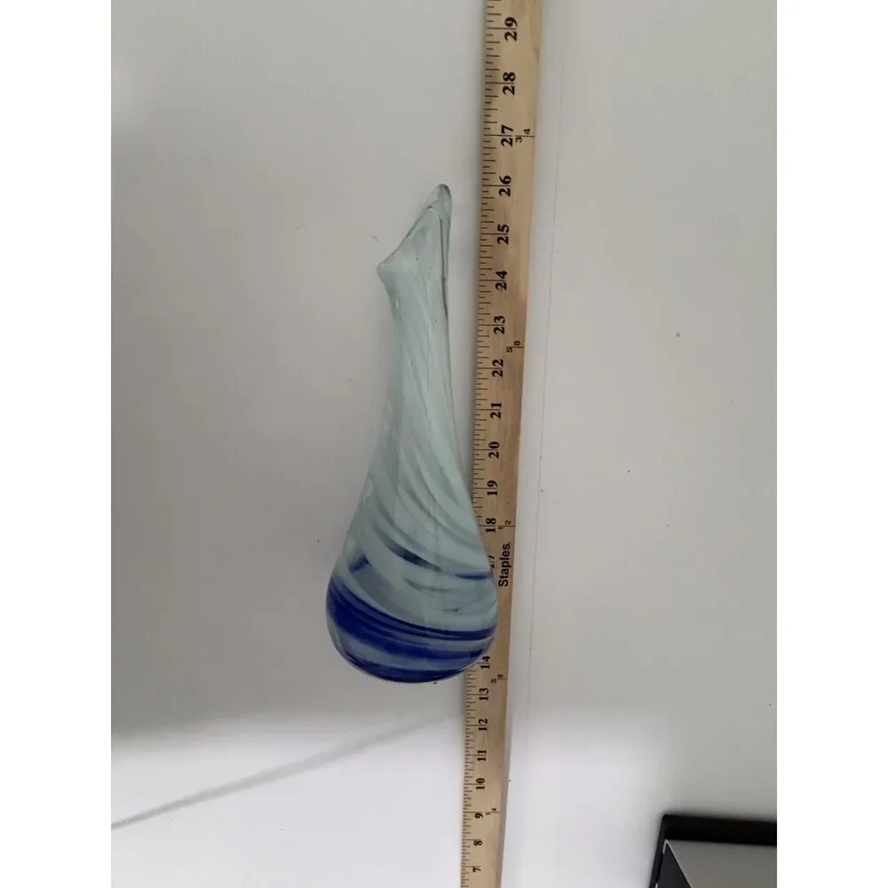 Blown Glass/ Art Glass Swung Vase.